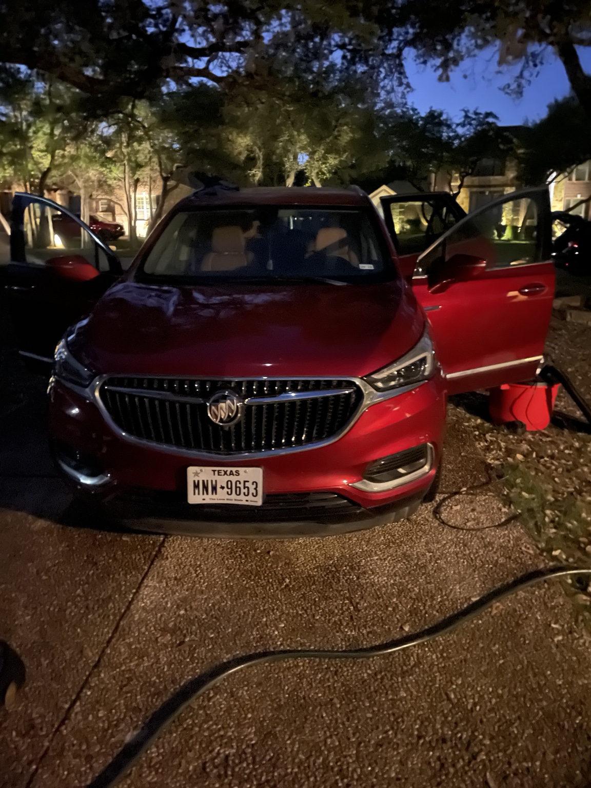 Clean tan leather interior after interior detailing service